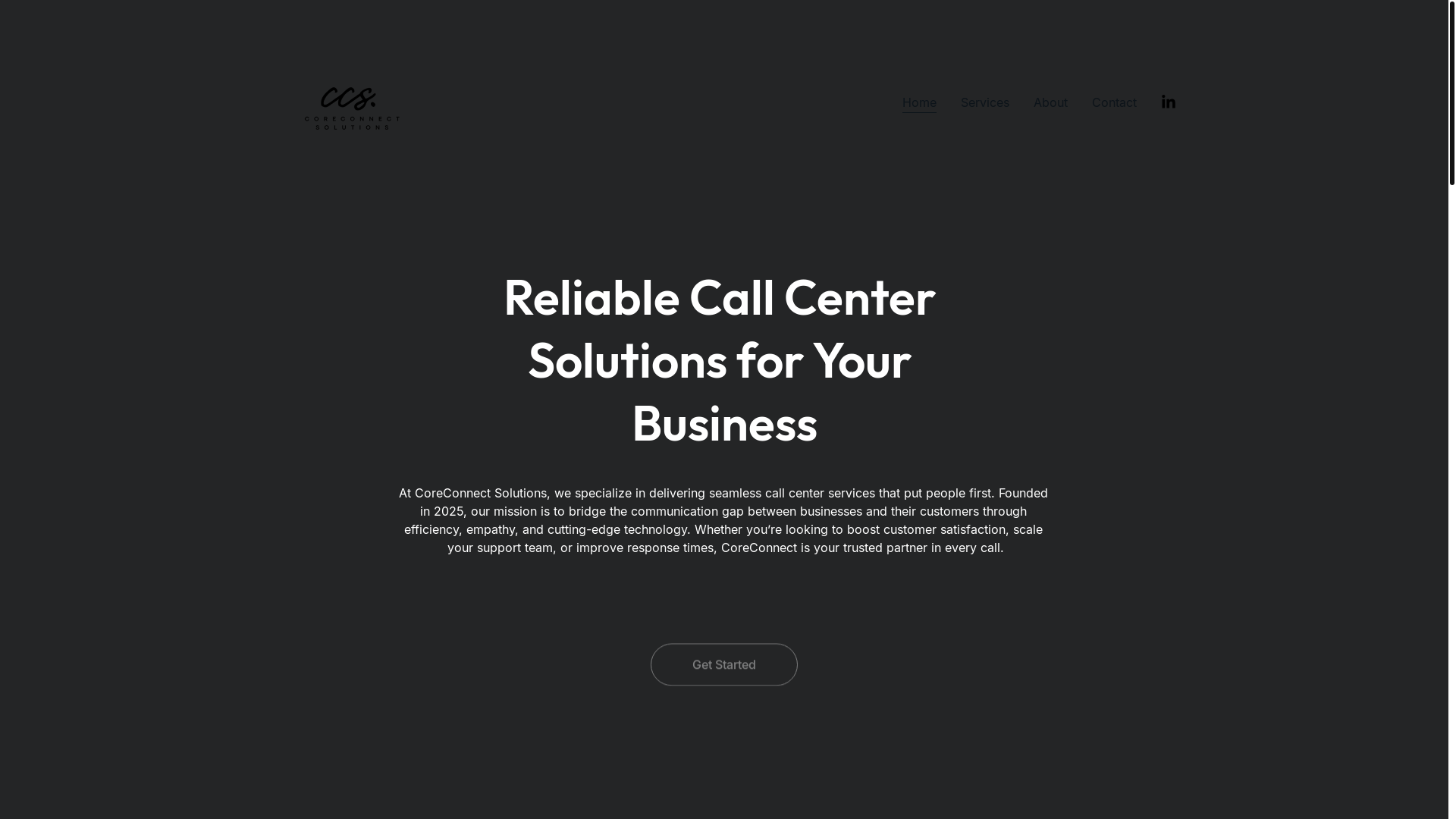 website screenshot of https://coreconnectsolutionsinc.com/