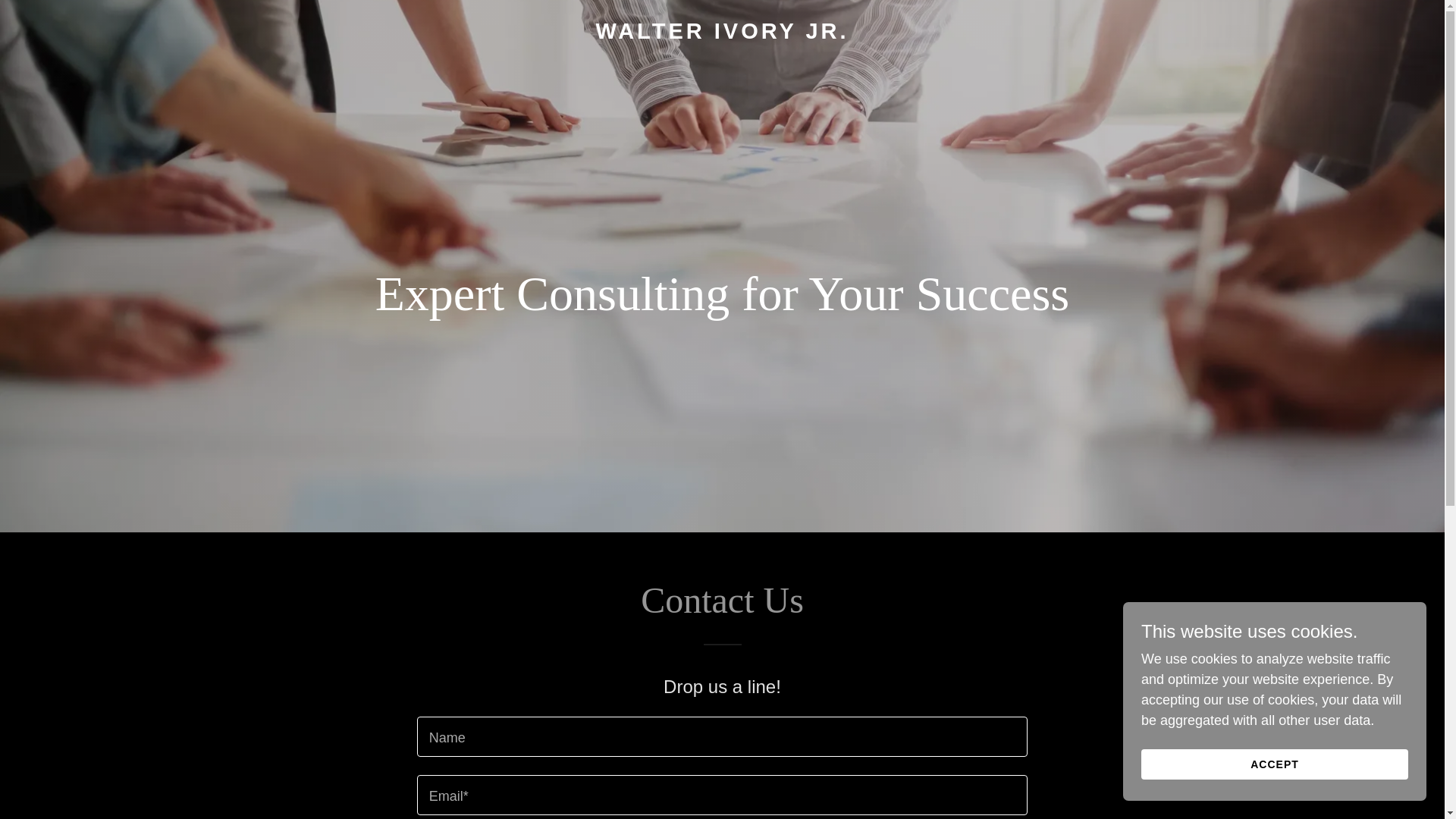 website screenshot of https://walterivoryjr.com/