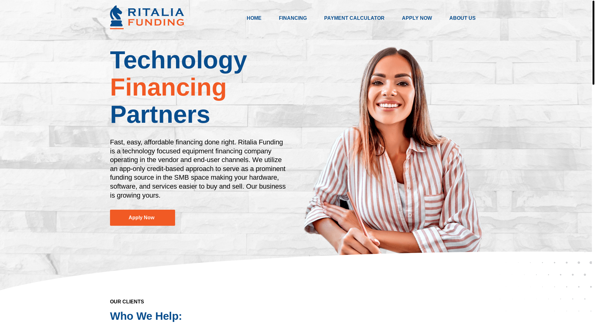 website screenshot of https://getritaliafunding.com/