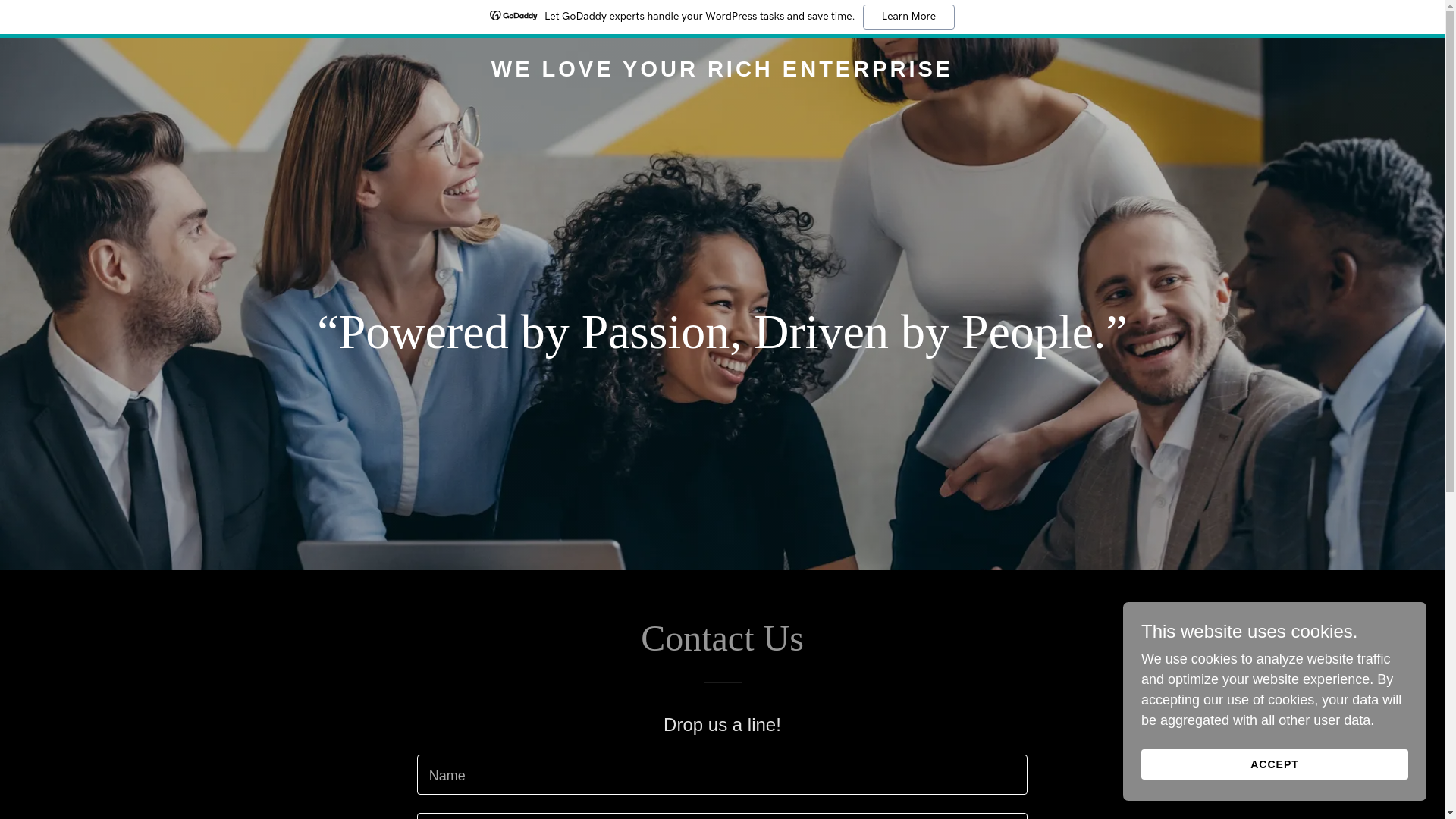 website screenshot of https://weloveyourichent.com/