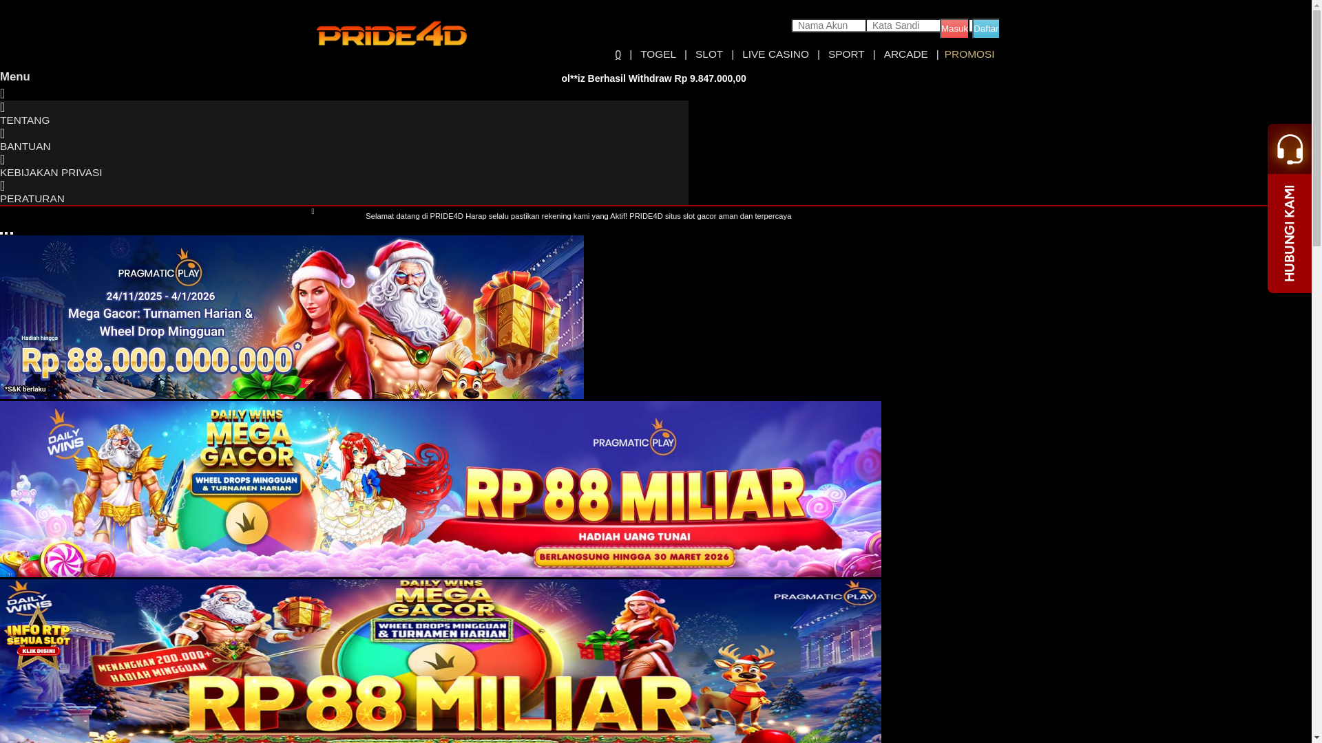 website screenshot of https://pride4d.fit/