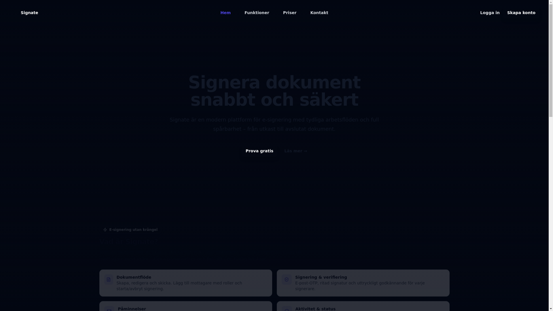 website screenshot of https://signate-marketing.pages.dev/