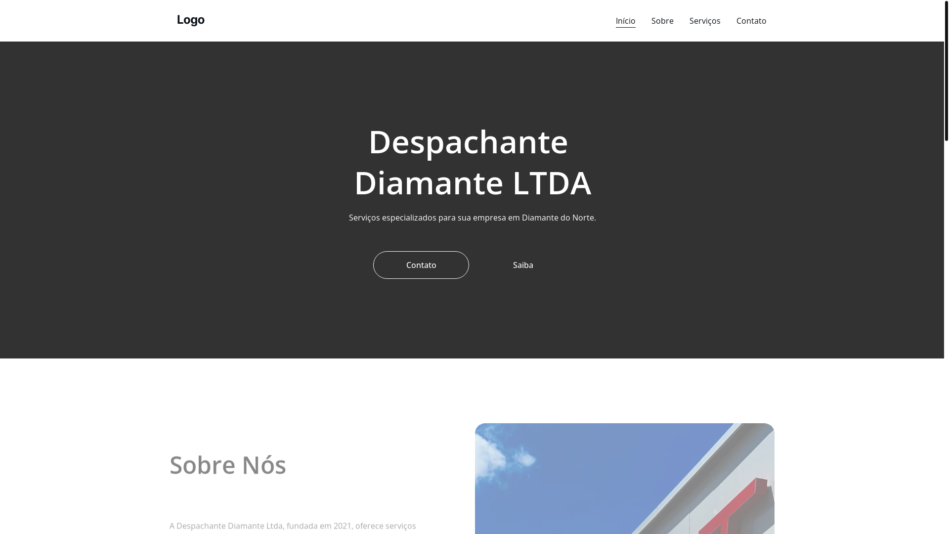 website screenshot of https://despachantediamanteltda.shop/