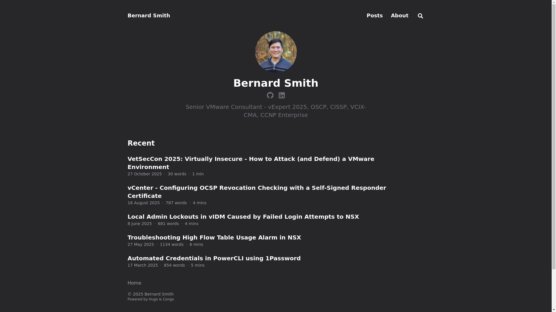 website screenshot of https://bernardsmith.pages.dev/