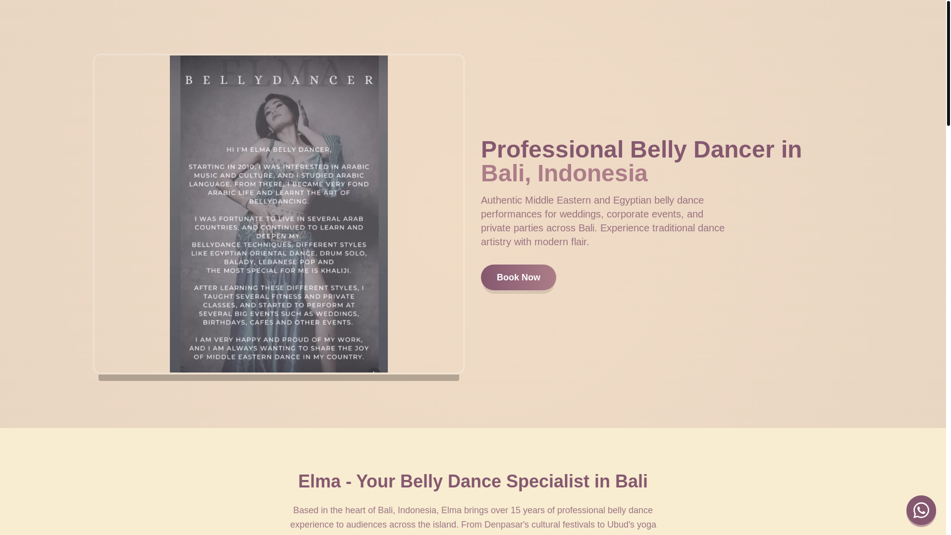 website screenshot of https://elmabellydancer-com.pages.dev/
