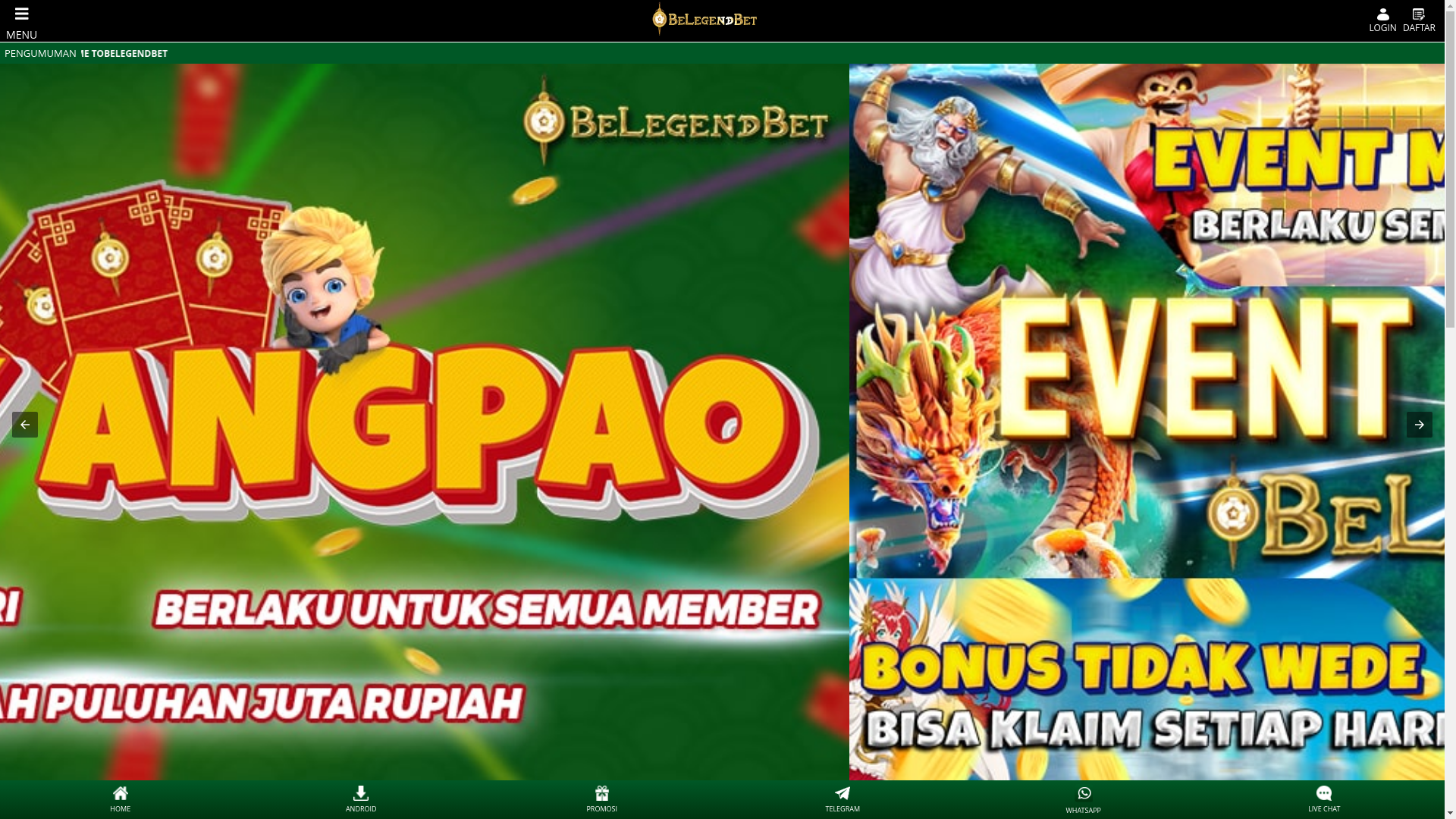 website screenshot of https://belegendbet.pages.dev/