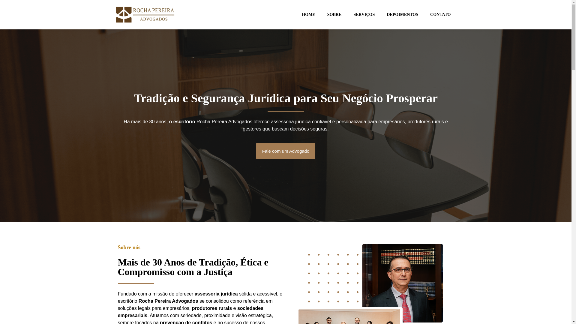 website screenshot of https://rochapereiraadvogados.com.br/