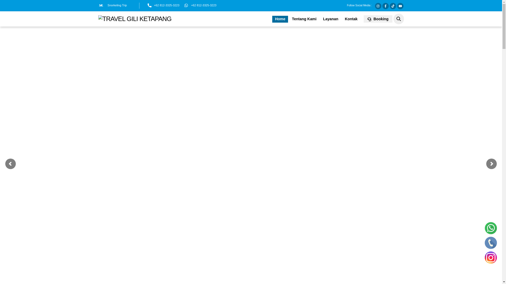 website screenshot of https://giliketapangtraveling.id/
