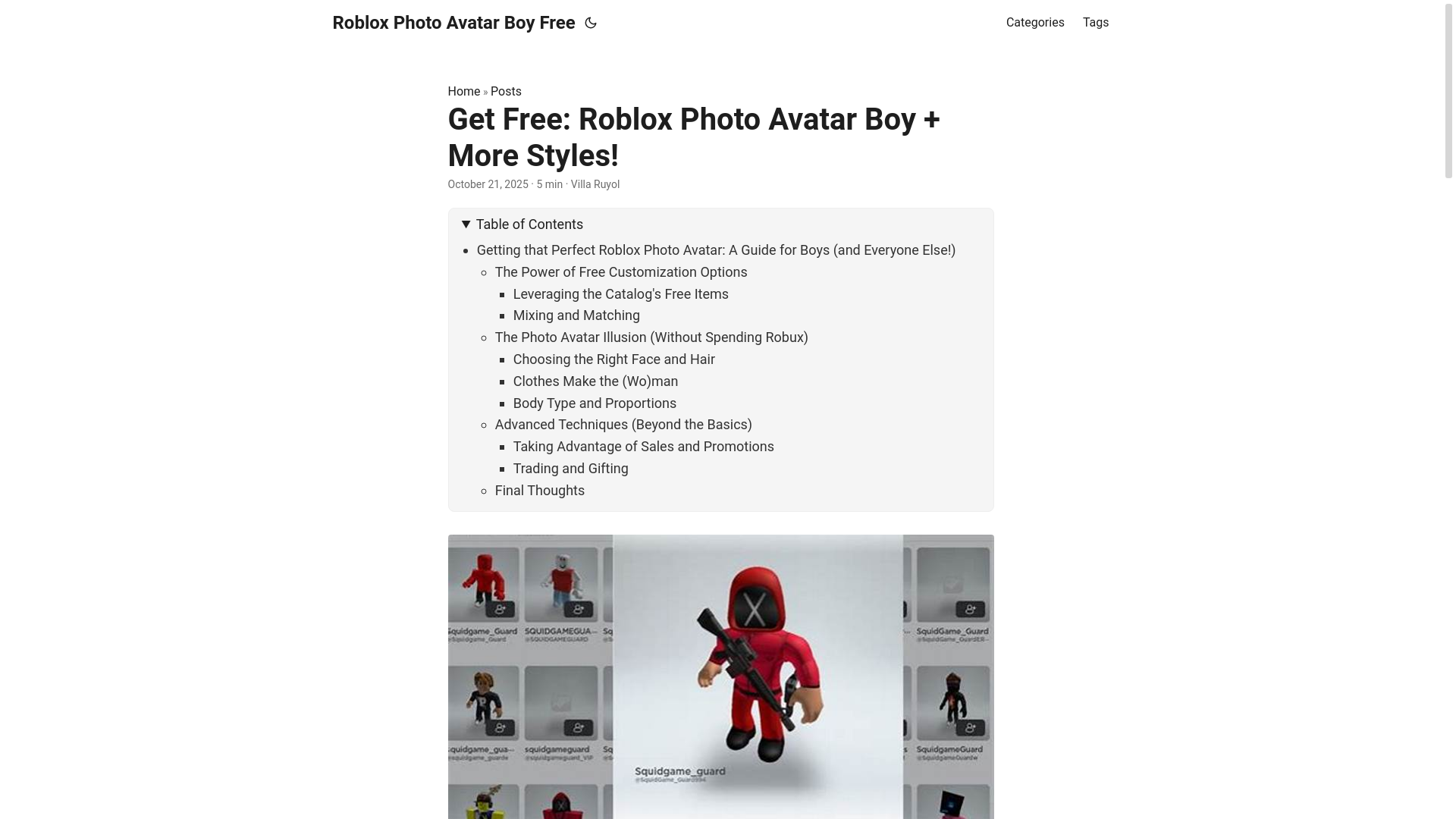 website screenshot of https://roblox-photo-avatar-boy-free.pages.dev/