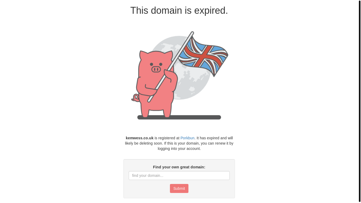website screenshot of https://kemwess.co.uk/