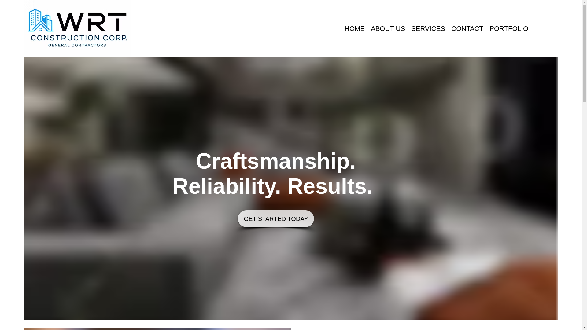 website screenshot of https://wrt-construction.com/
