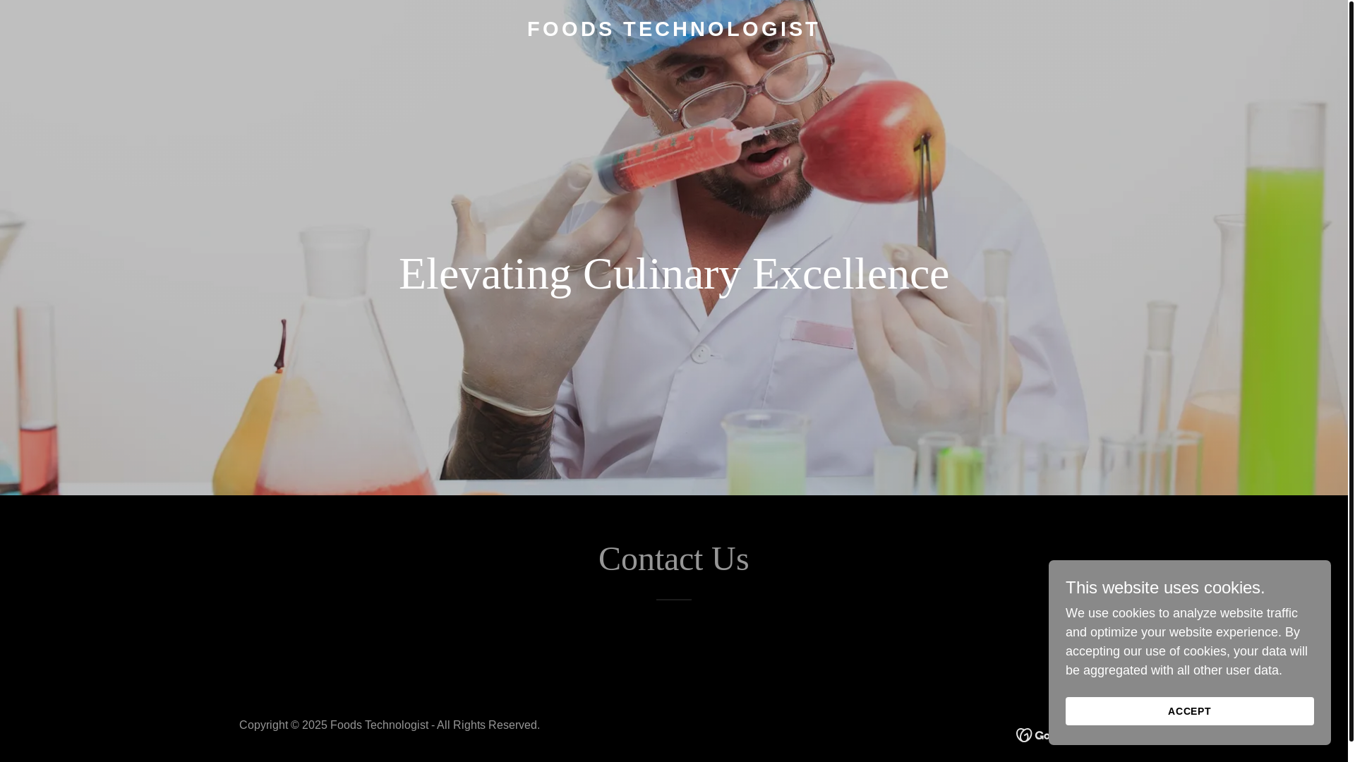 website screenshot of https://foodstechnologist.com/