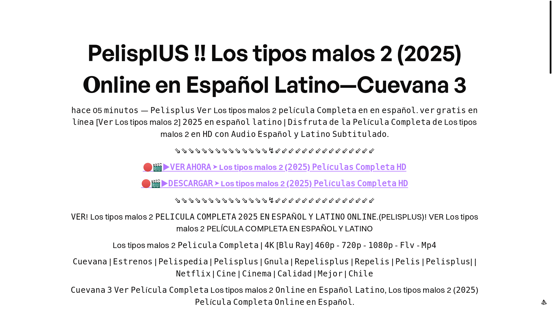 website screenshot of https://prezo.ai/public/pelisplus--los-tipos-malos-2-2025-nline-en-espaol-latinocuevana-3--9ffe560a-6840-4d7b-ae8d-84a48fc78f78