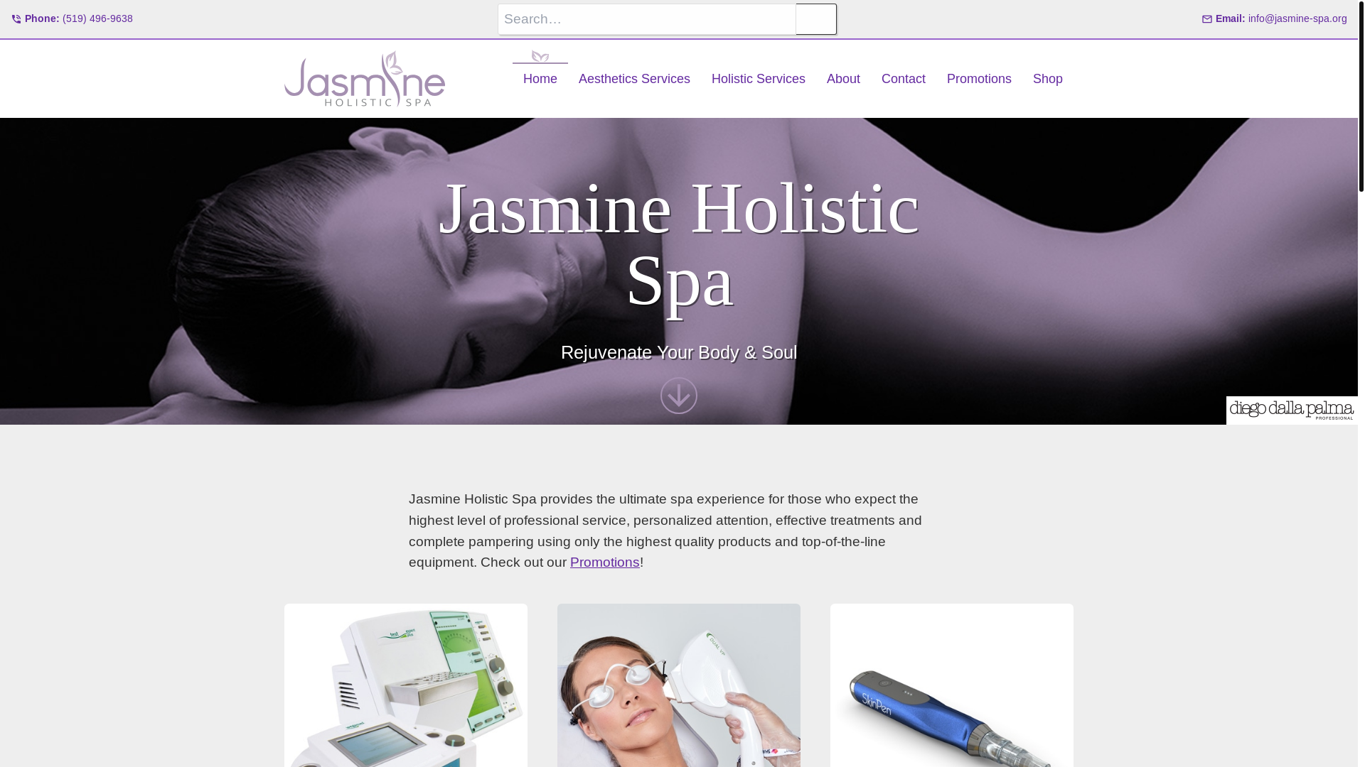 website screenshot of https://jasmine-spa-com.pages.dev/