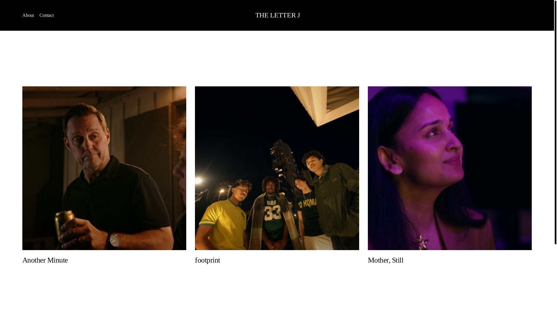 website screenshot of https://the-letter-j.com/