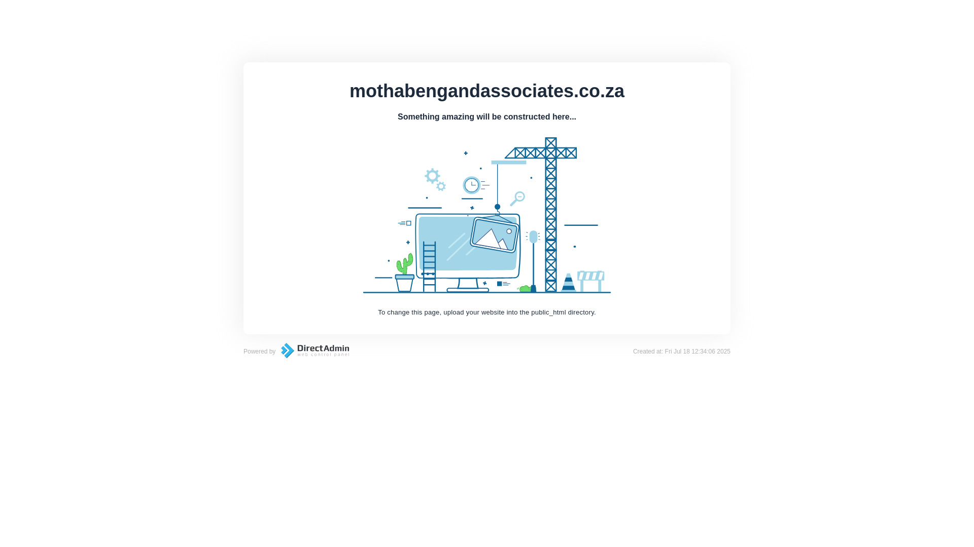 website screenshot of https://mothabengandassociates.co.za/