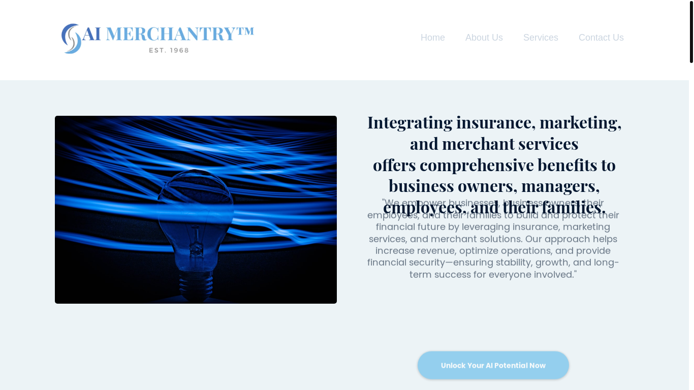 website screenshot of https://aimerchantry.org/