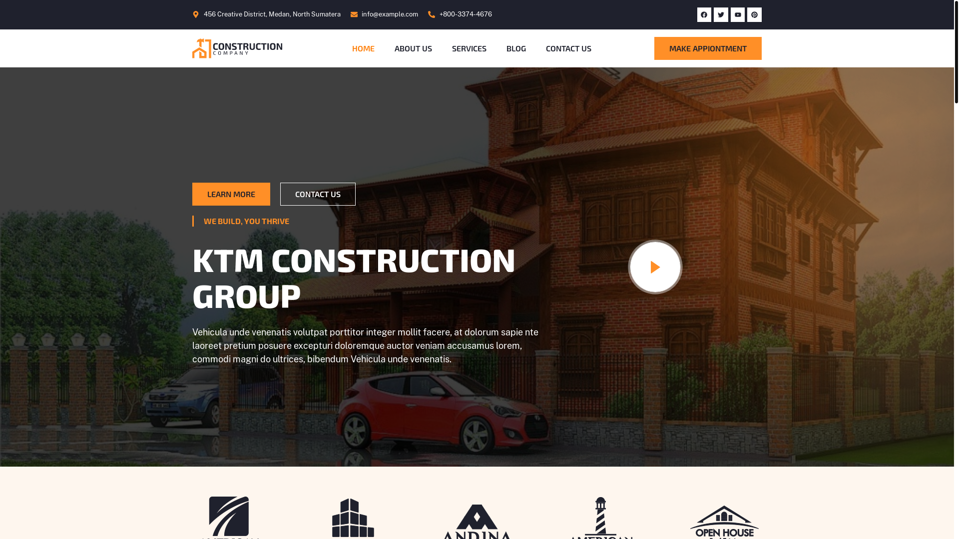 website screenshot of https://ktmconstructiongroup.com/