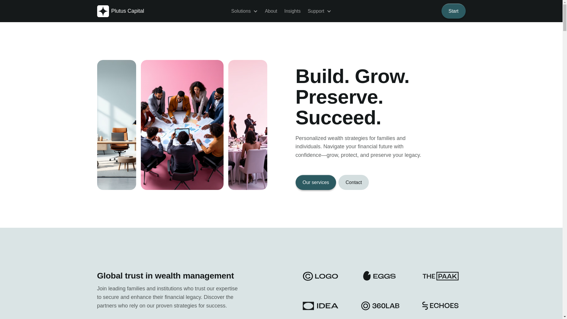 website screenshot of https://plutuscapitaltemplate2.pages.dev/