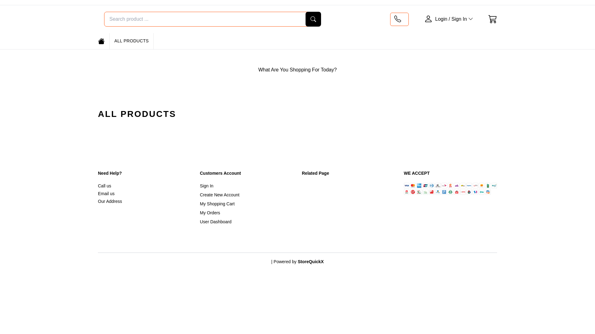 website screenshot of https://humairashopbd.xyz/
