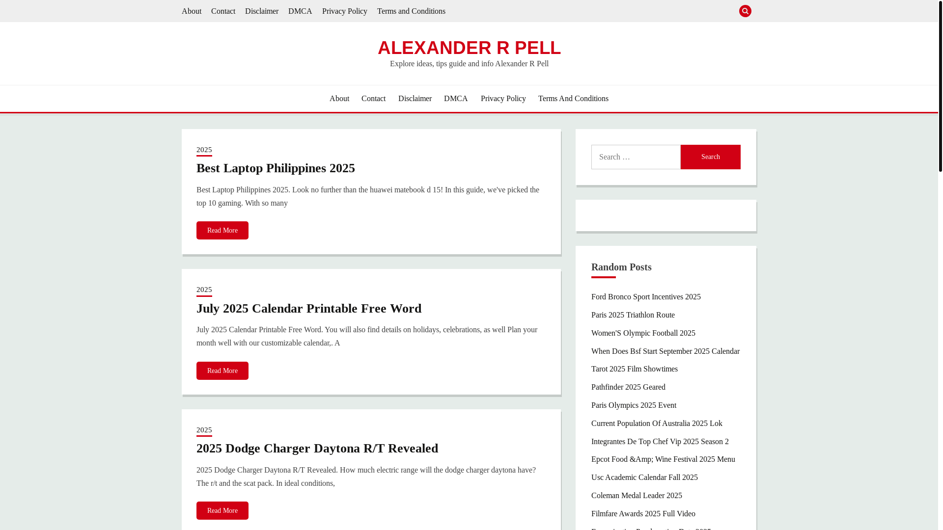 website screenshot of https://alexanderrpell.pages.dev/