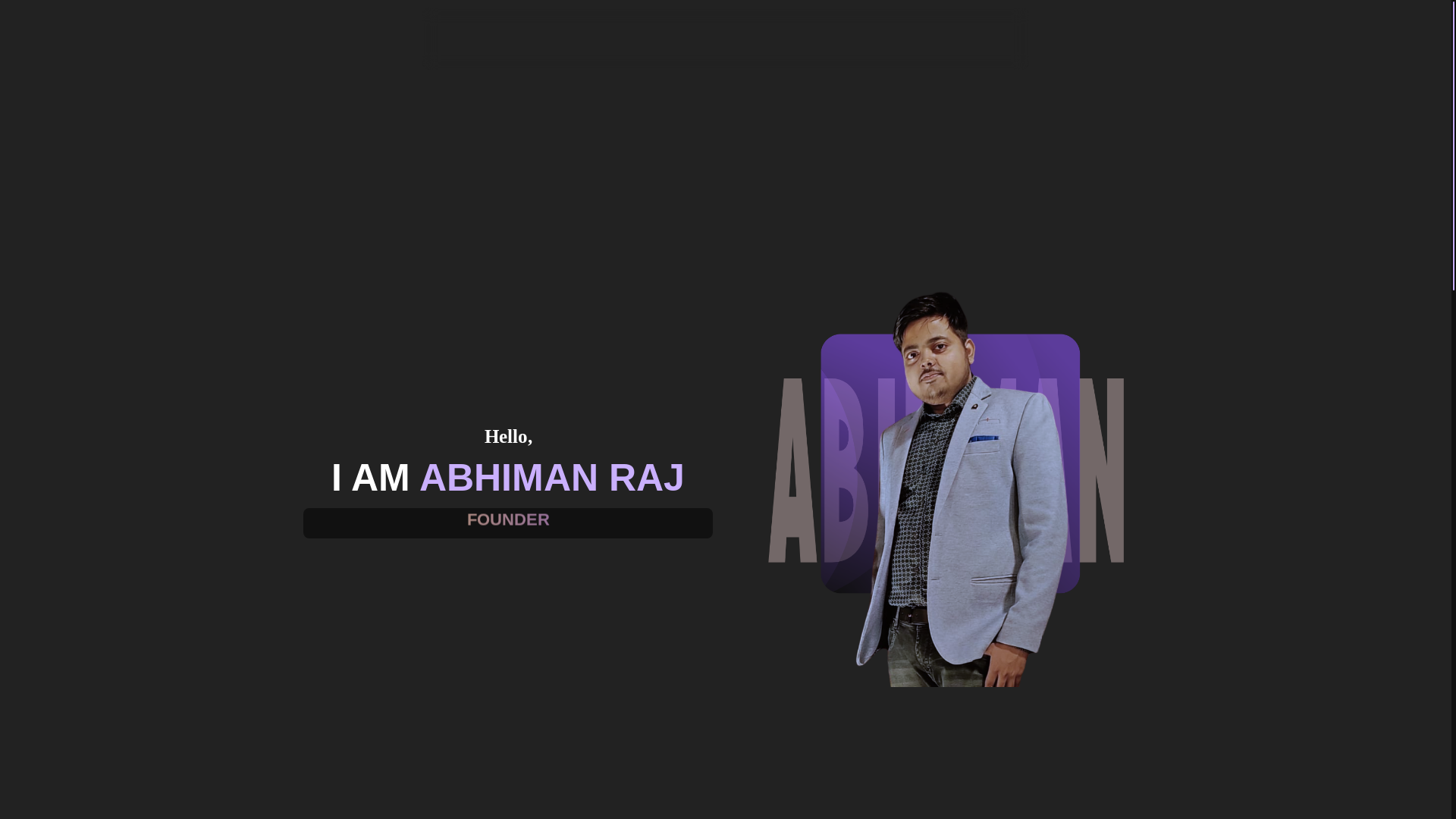 website screenshot of https://abhicode.in/