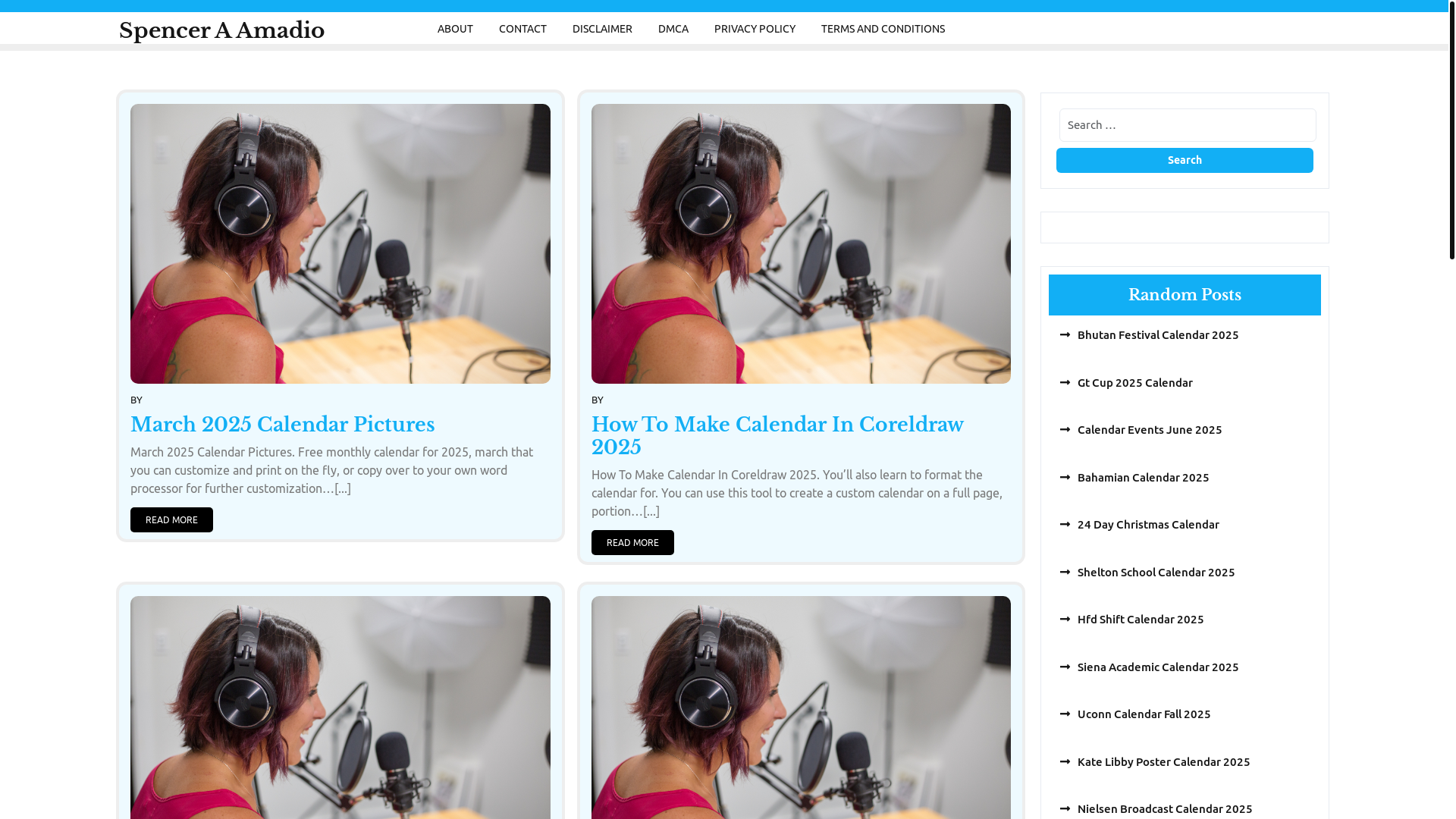 website screenshot of https://spenceraamadio.pages.dev/