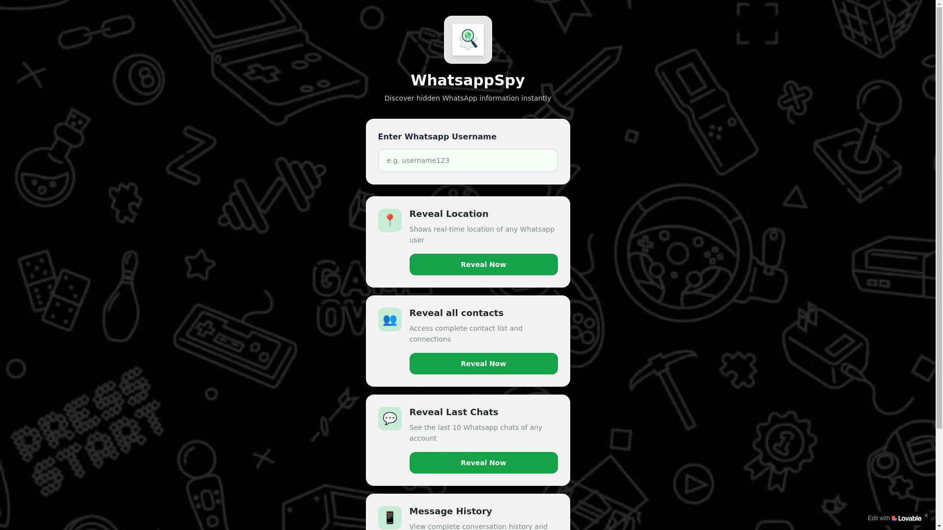 website screenshot of https://iwhatsappspy.com/