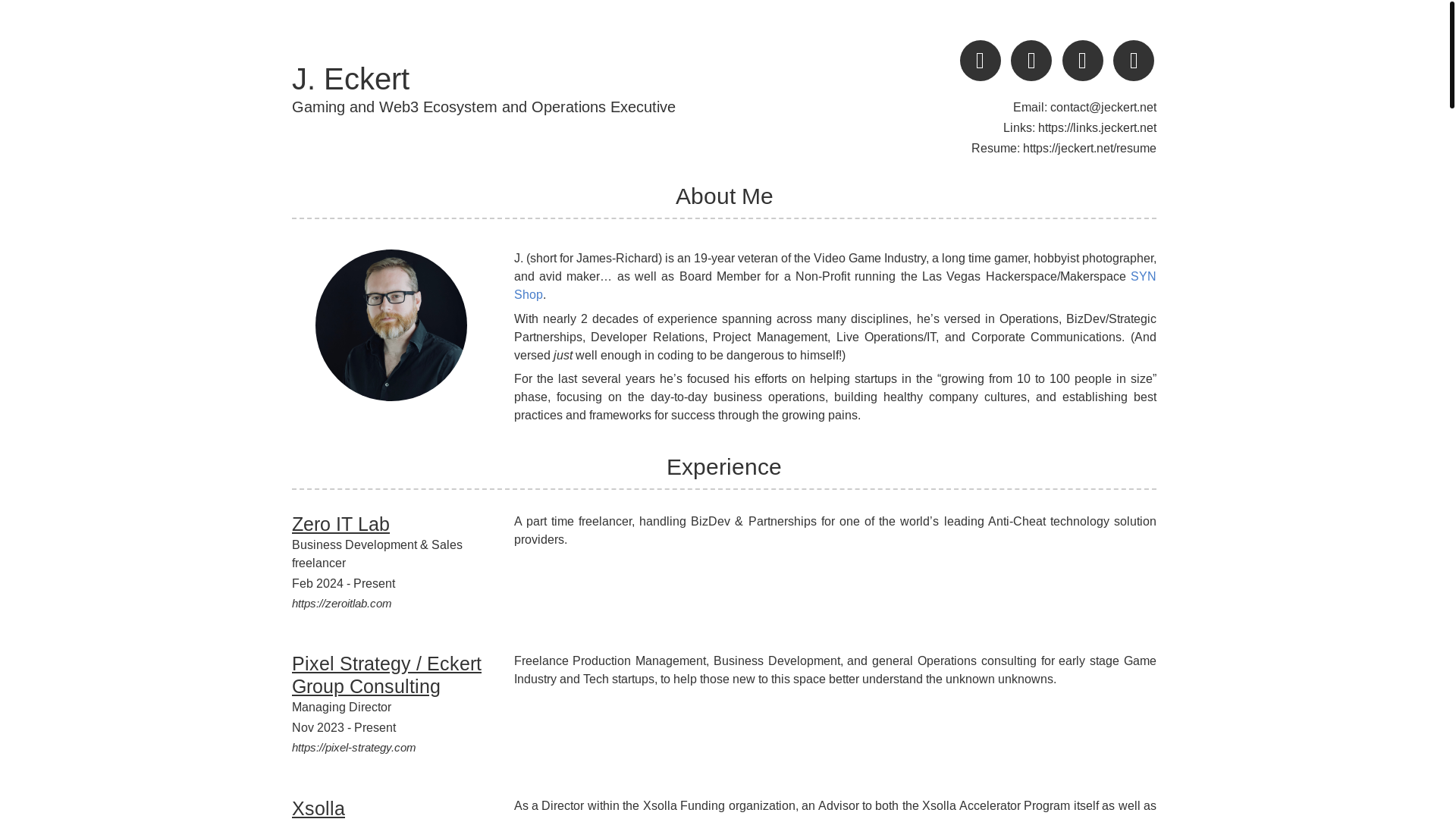 website screenshot of https://jeckert-net.pages.dev/