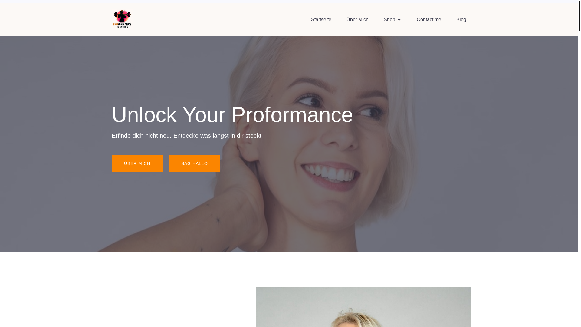 website screenshot of https://proformancecoach.com/
