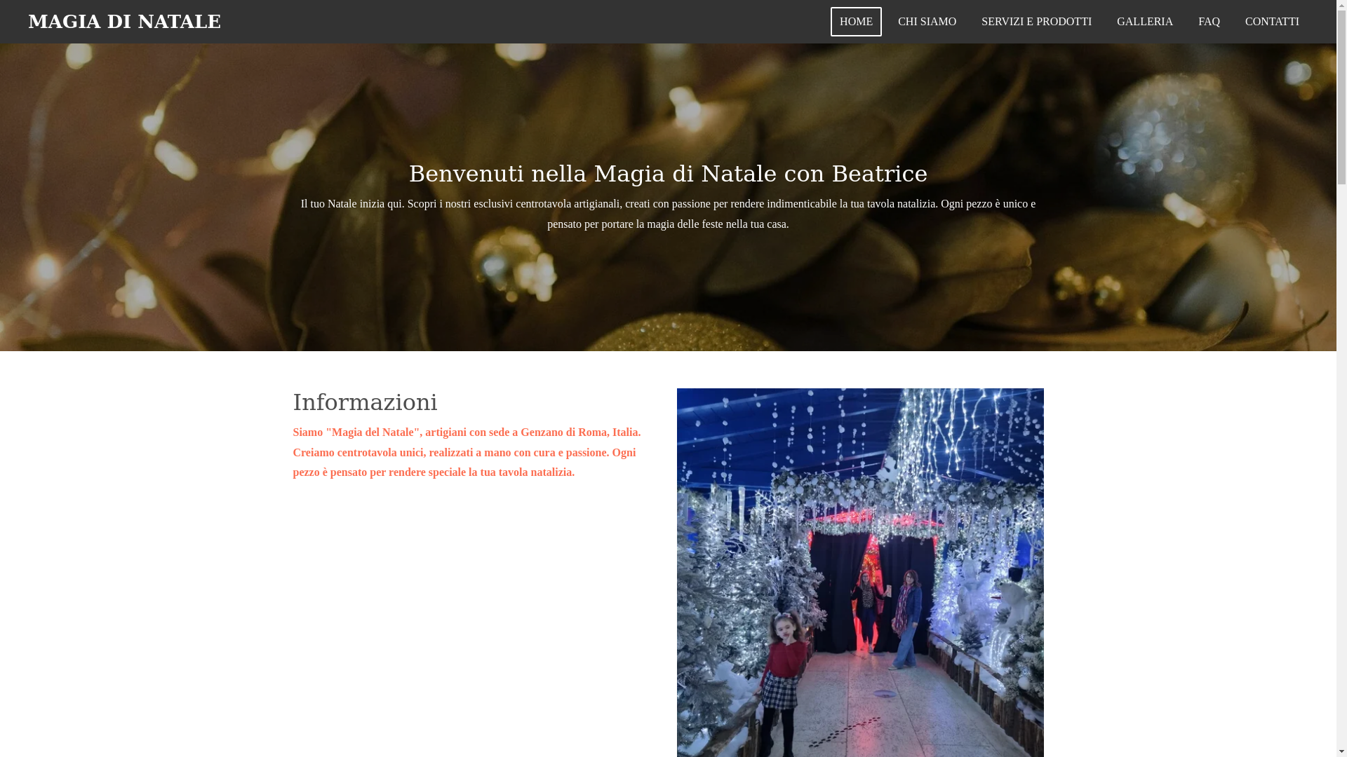 website screenshot of https://magia-del-natale.it/