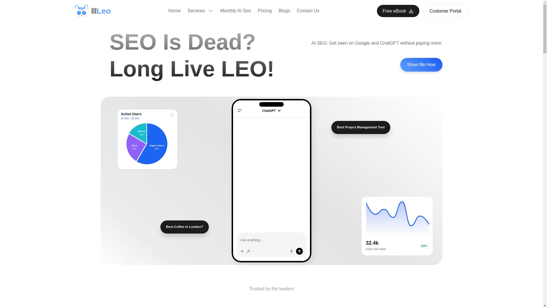 website screenshot of https://bluepanther.agency/