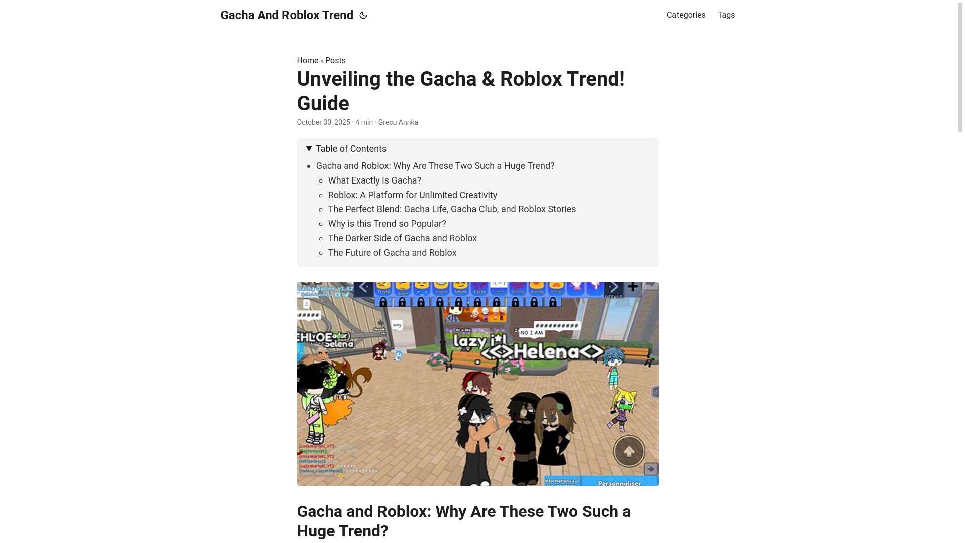website screenshot of https://gacha-and-roblox-trend.pages.dev/
