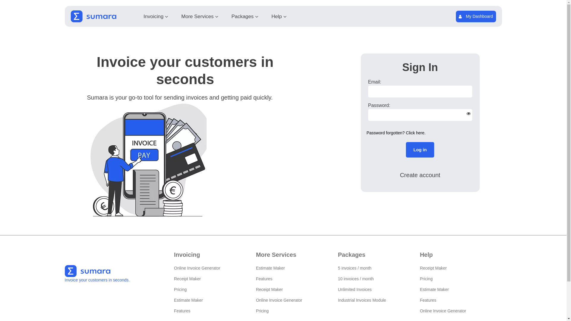 website screenshot of https://sumara.com.mt/