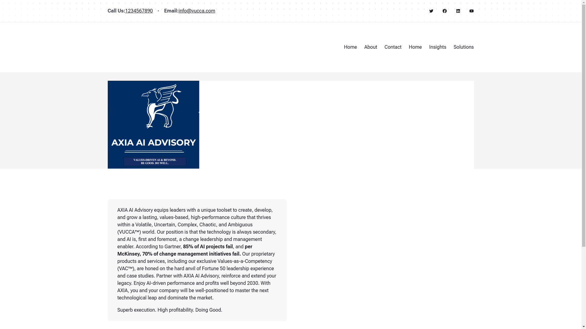 website screenshot of https://axiaaiadvisory.com/