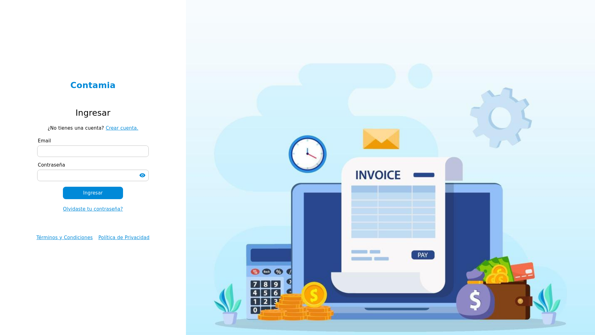 website screenshot of https://contamia-nuxt-dev.pages.dev/