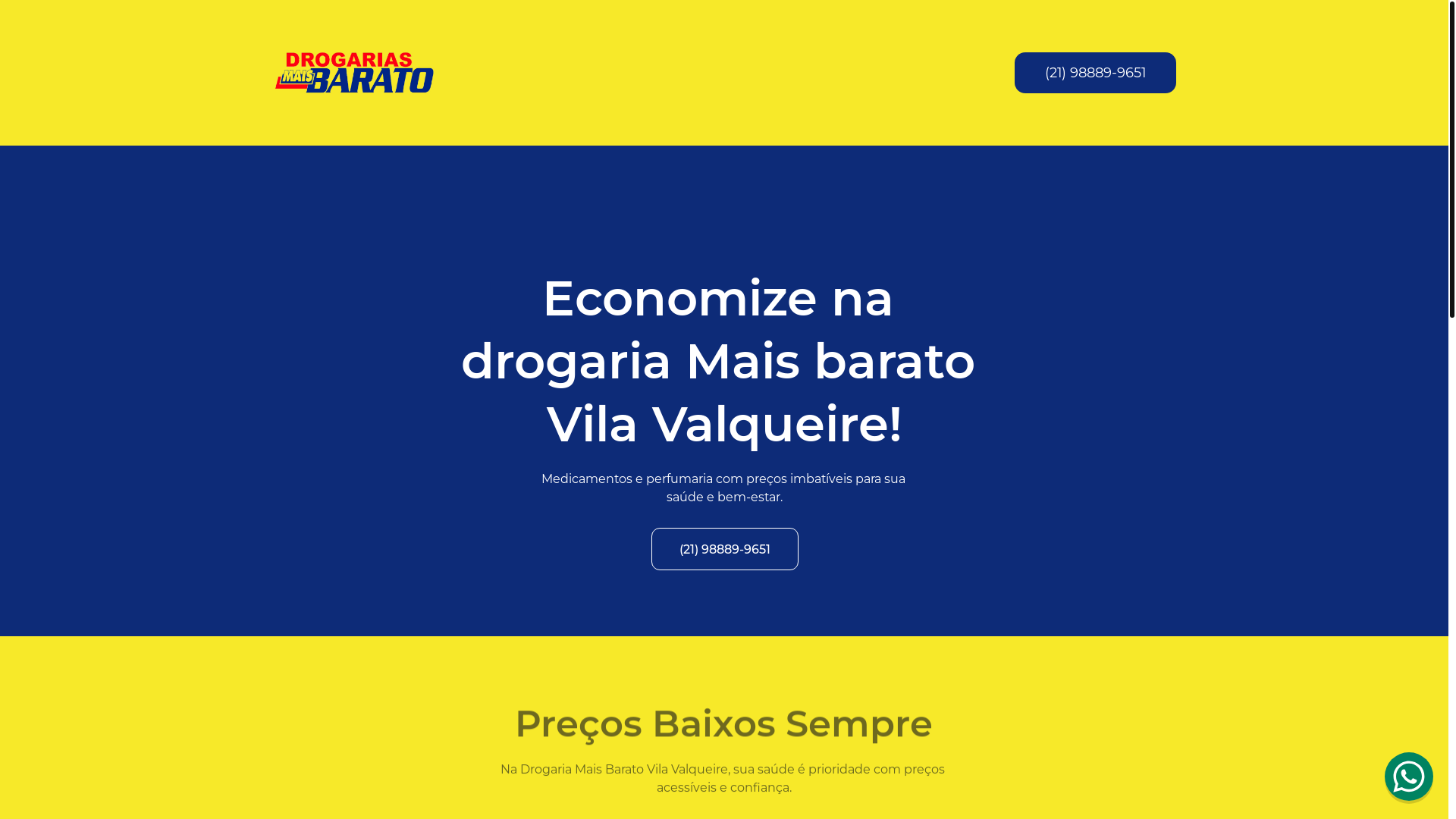 website screenshot of https://drogariambvilavalqueire.com.br/