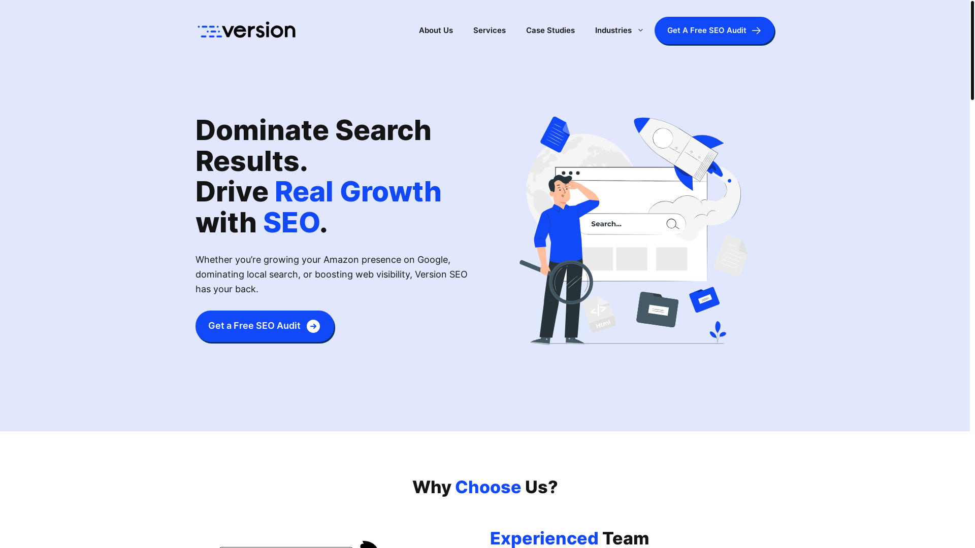 website screenshot of https://teamseo-version.com/