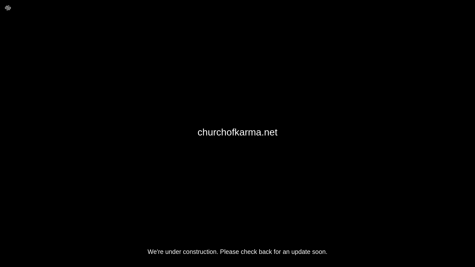 website screenshot of https://churchofkarma.net/