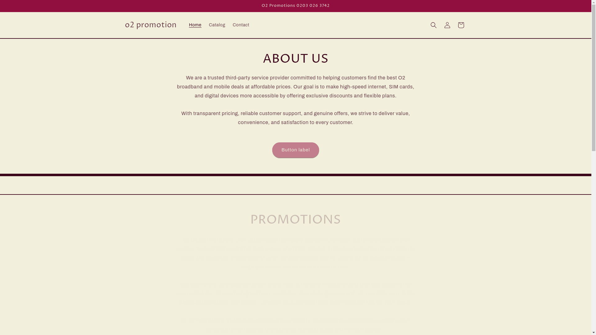 website screenshot of https://o2servicepromotions.shop/