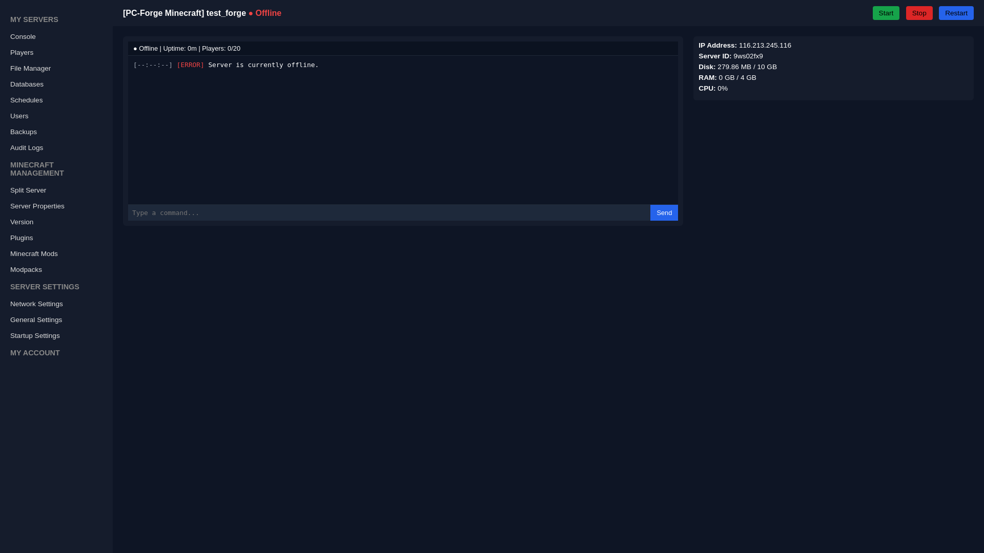website screenshot of https://panelmc.pages.dev/