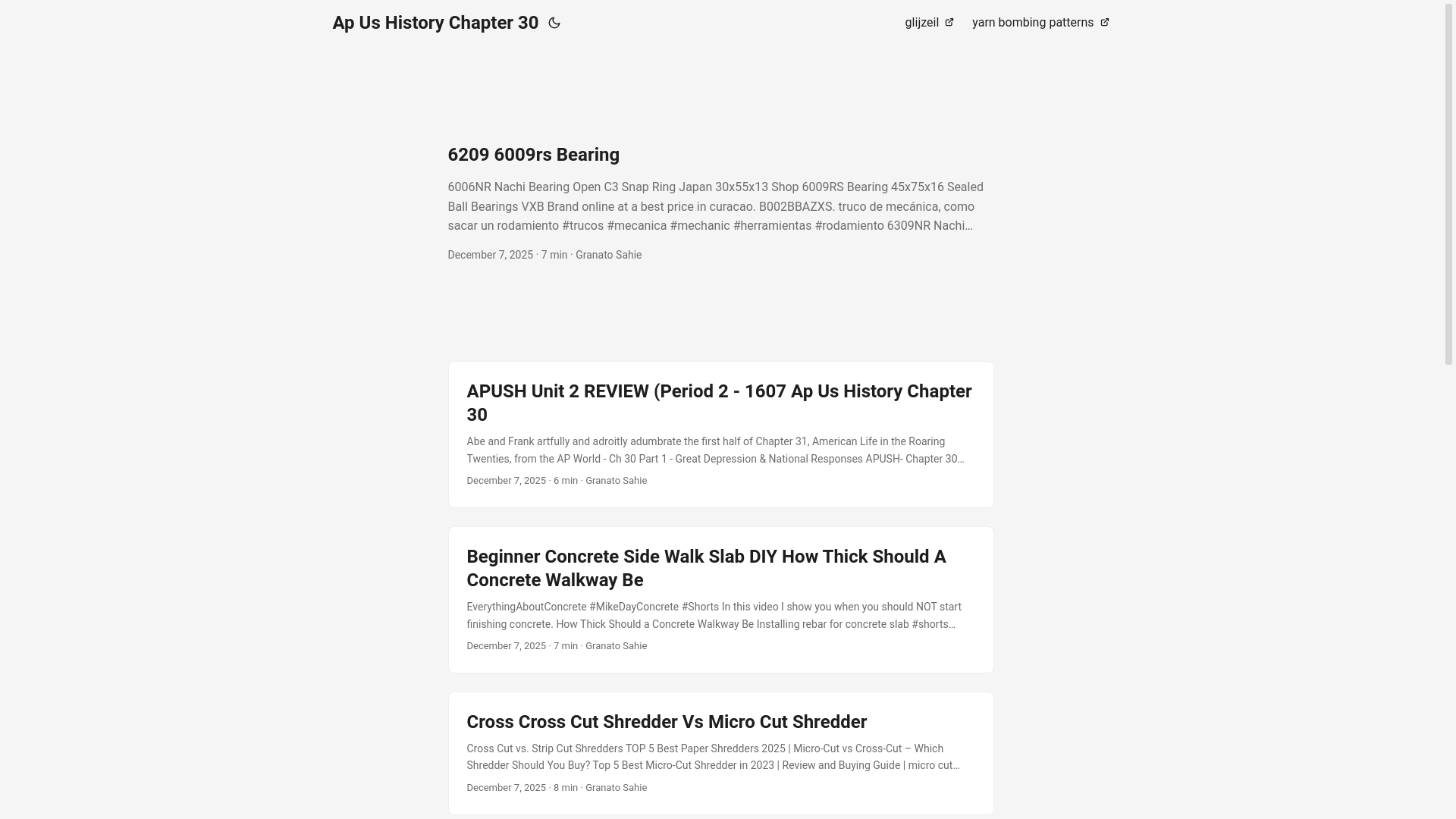 website screenshot of https://apushistorychapter30.pages.dev/