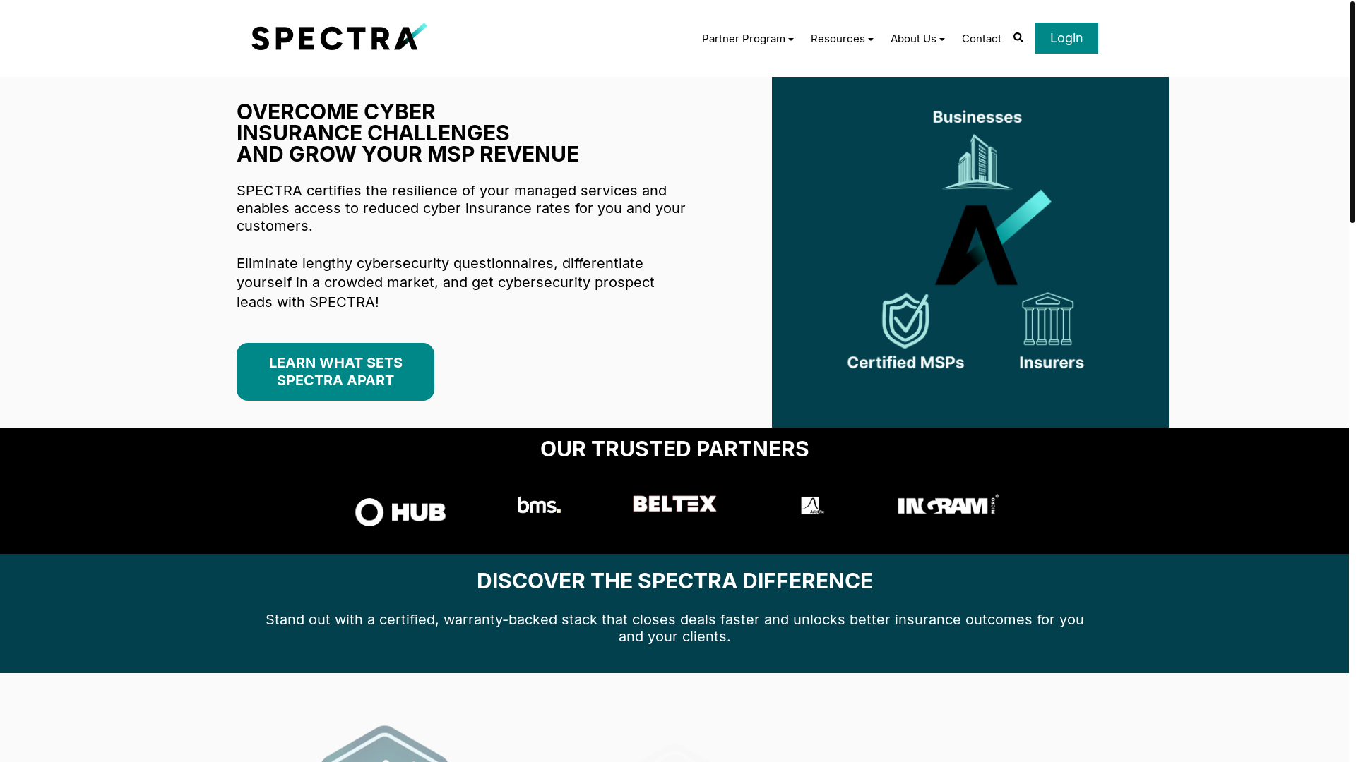 website screenshot of https://spectraapproved.com/