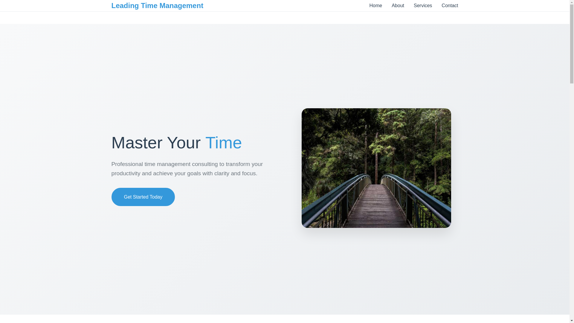 website screenshot of https://leadingtimemanagement.qpon/