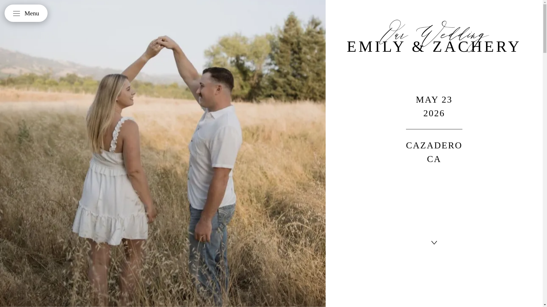 website screenshot of https://gevaswedding26.com/
