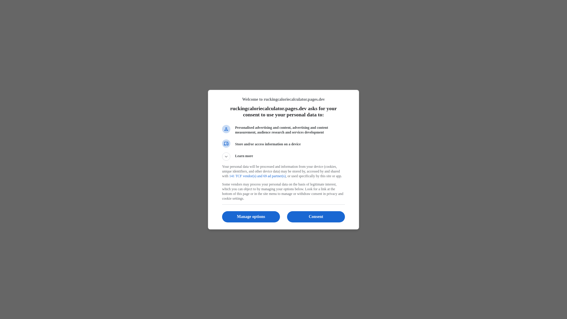 website screenshot of https://ruckingcaloriecalculator.pages.dev/