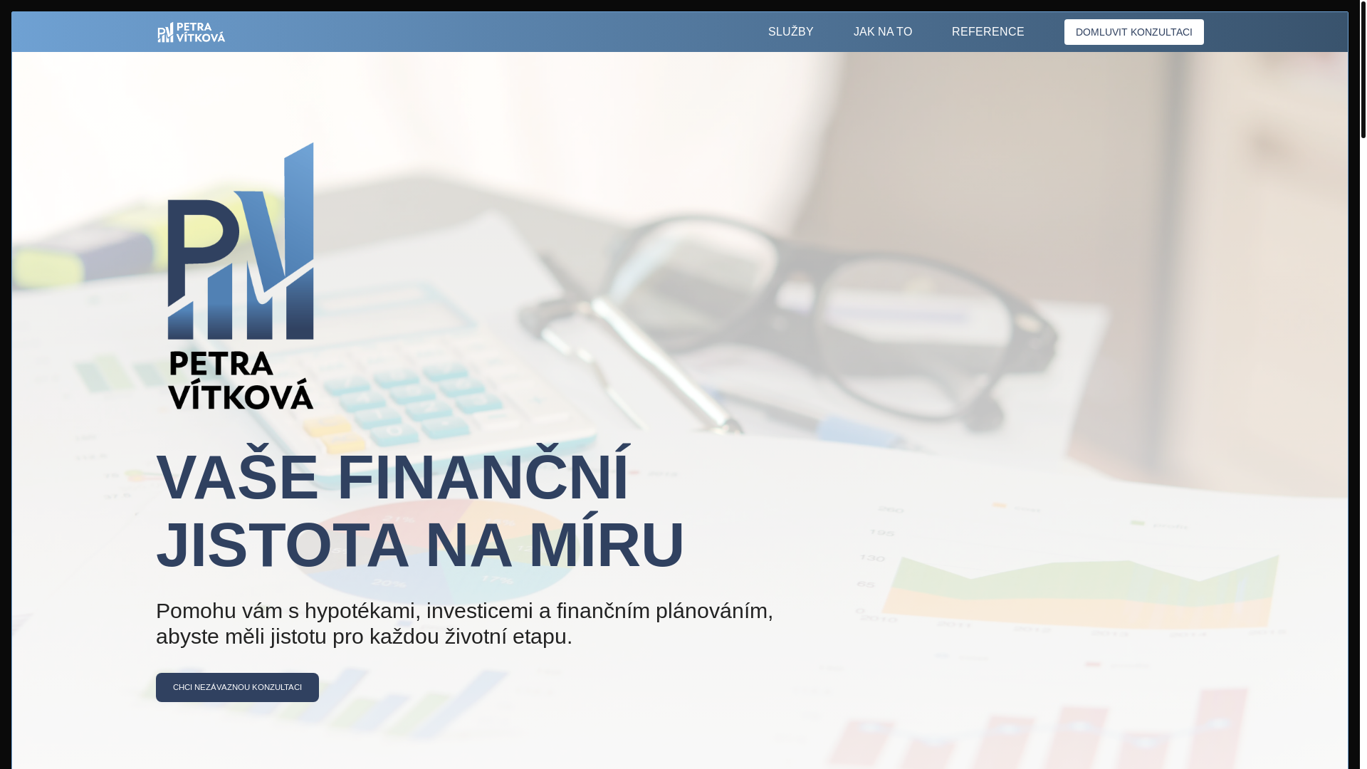 website screenshot of https://finance-vitkova.cz/