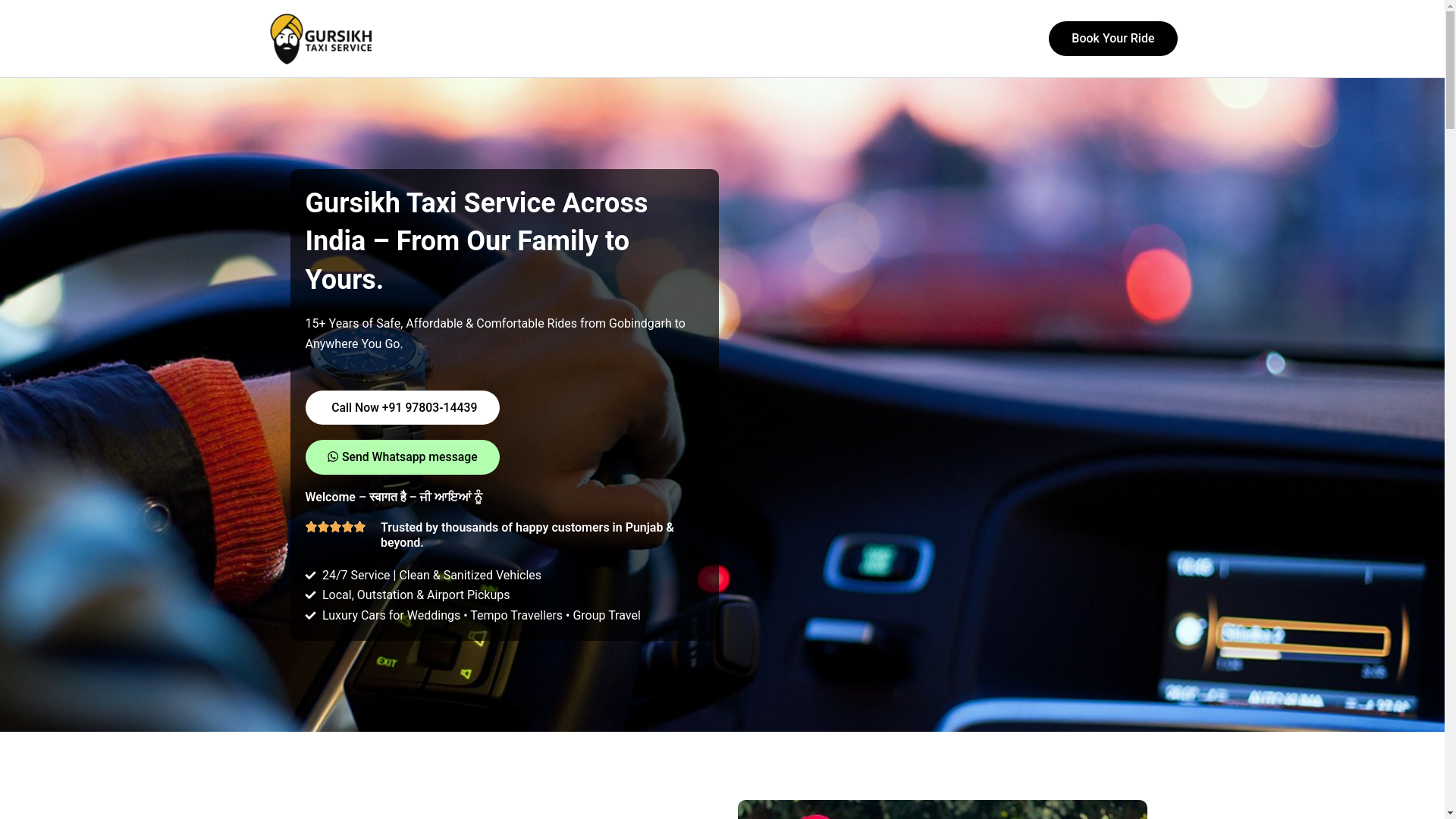 website screenshot of https://gursikhtaxiservice.pages.dev/