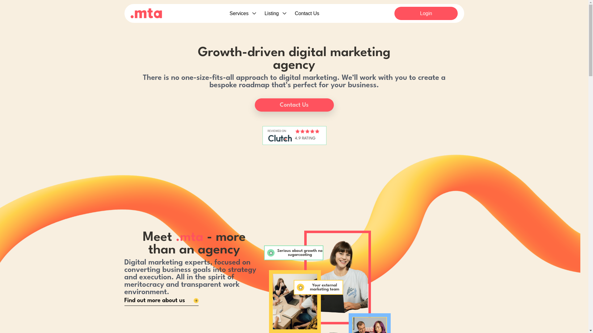 website screenshot of https://mta-technical.com/