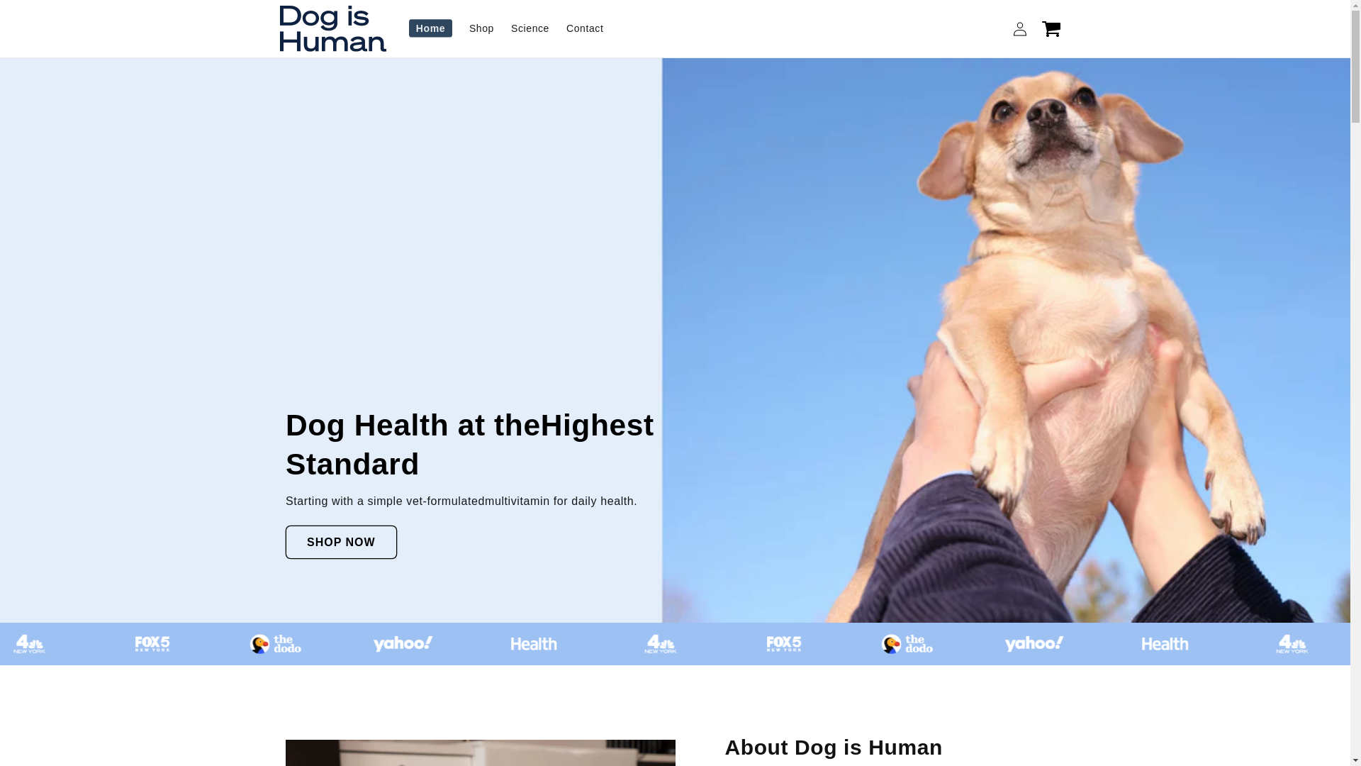 website screenshot of https://dogishomovitality.com/